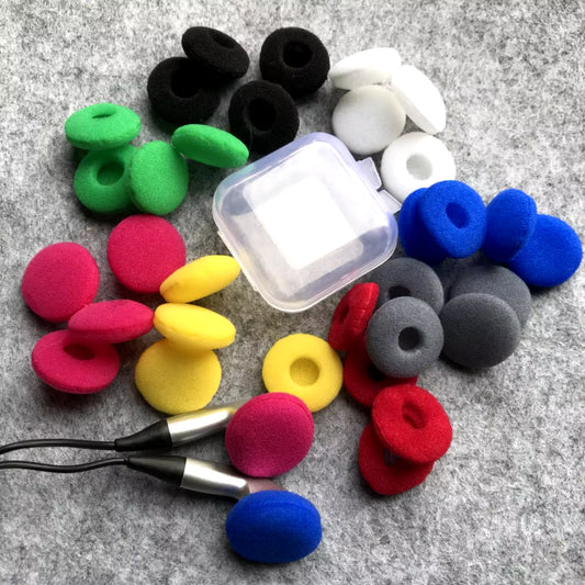 25Pairs 50Pcs 18Mm Foam Earbud Earphone Earbuds Tips Headphone Ear Pads Cushion Replacement Sponge Covers for Earphone MP3 MP4