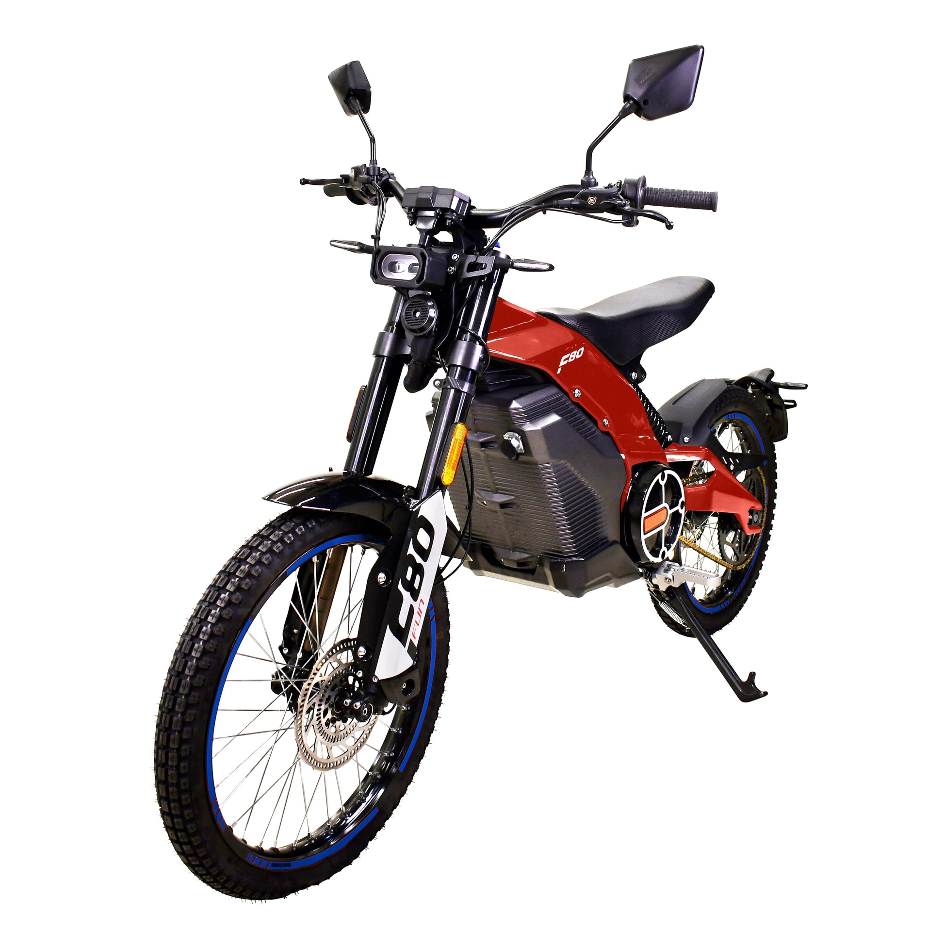 Motor F80 Trail Runner Electric (Dirt Bike) for Adults 8000W Motor 2160Wh Battery (Red)