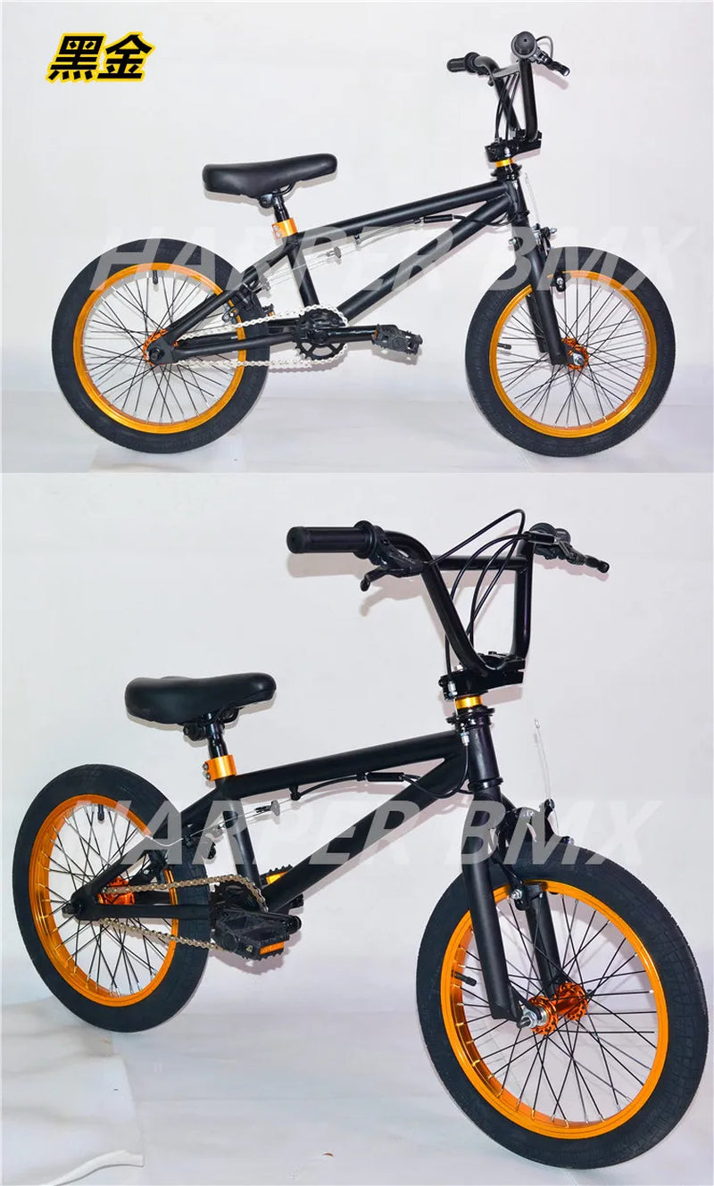 16Inch BMX Bike Colourful BMX Bikes Children'S Show Bikes Street Stunt BMX Bikes