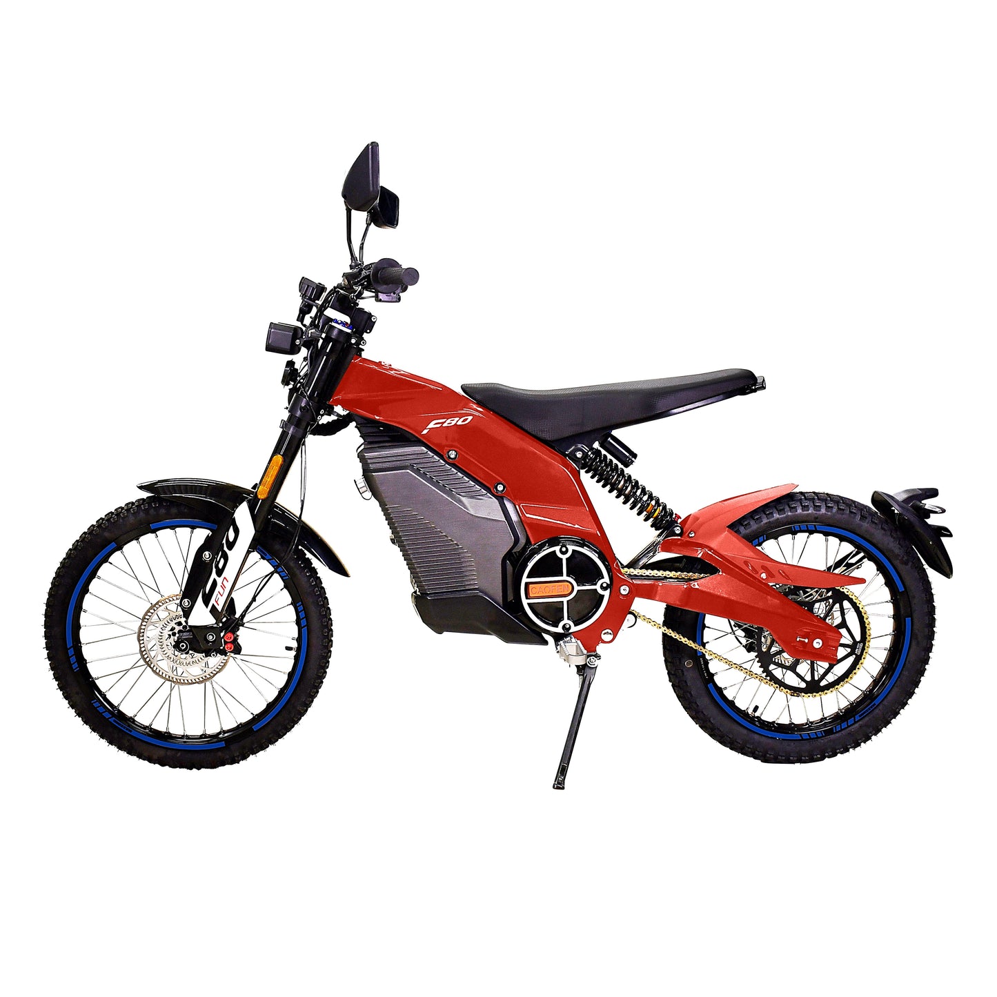 Motor F80 Trail Runner Electric (Dirt Bike) for Adults 8000W Motor 2160Wh Battery (Red)