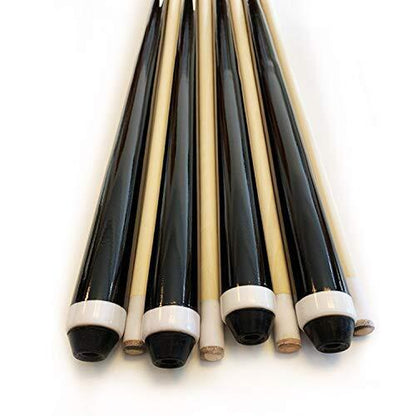 Pool Sticks 2-Piece 58 Inch Wooden Billiard Cue Hard Wood Pool Cues 58", 4 Pack