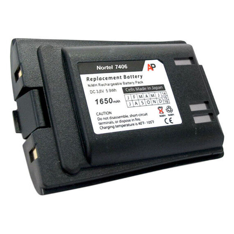 Replacement Battery for Nortel Norstar T7406 Phones. 1650Mah