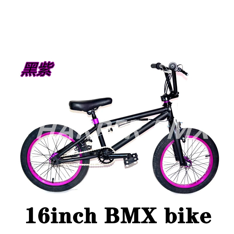 16Inch BMX Bike Colourful BMX Bikes Children'S Show Bikes Street Stunt BMX Bikes