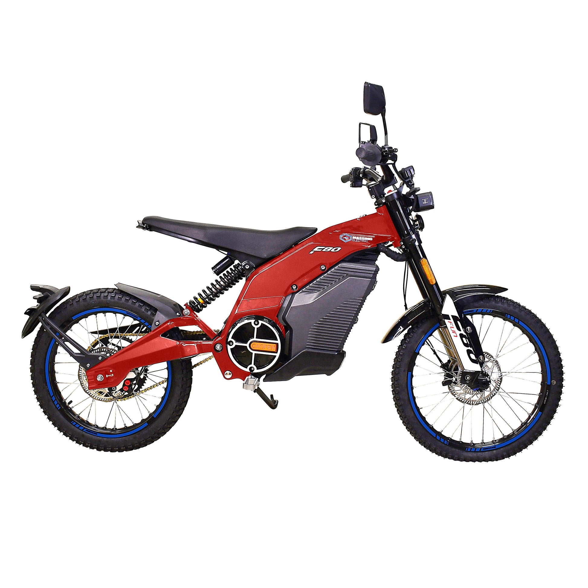 Motor F80 Trail Runner Electric (Dirt Bike) for Adults 8000W Motor 2160Wh Battery (Red)