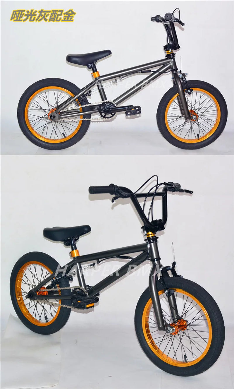 16Inch BMX Bike Colourful BMX Bikes Children'S Show Bikes Street Stunt BMX Bikes