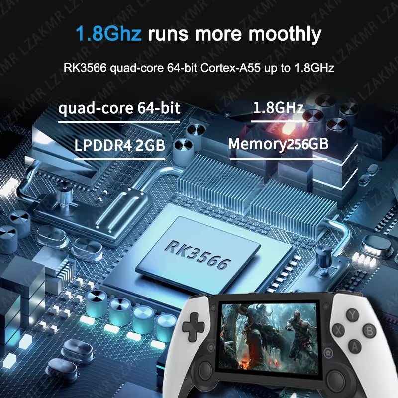 New M25 Handheld Game 4.3 HD Screen 256G 70000+ Games Dual Console Player Retro Portable Video Game for Psp Ps1 N64 Dreamcast