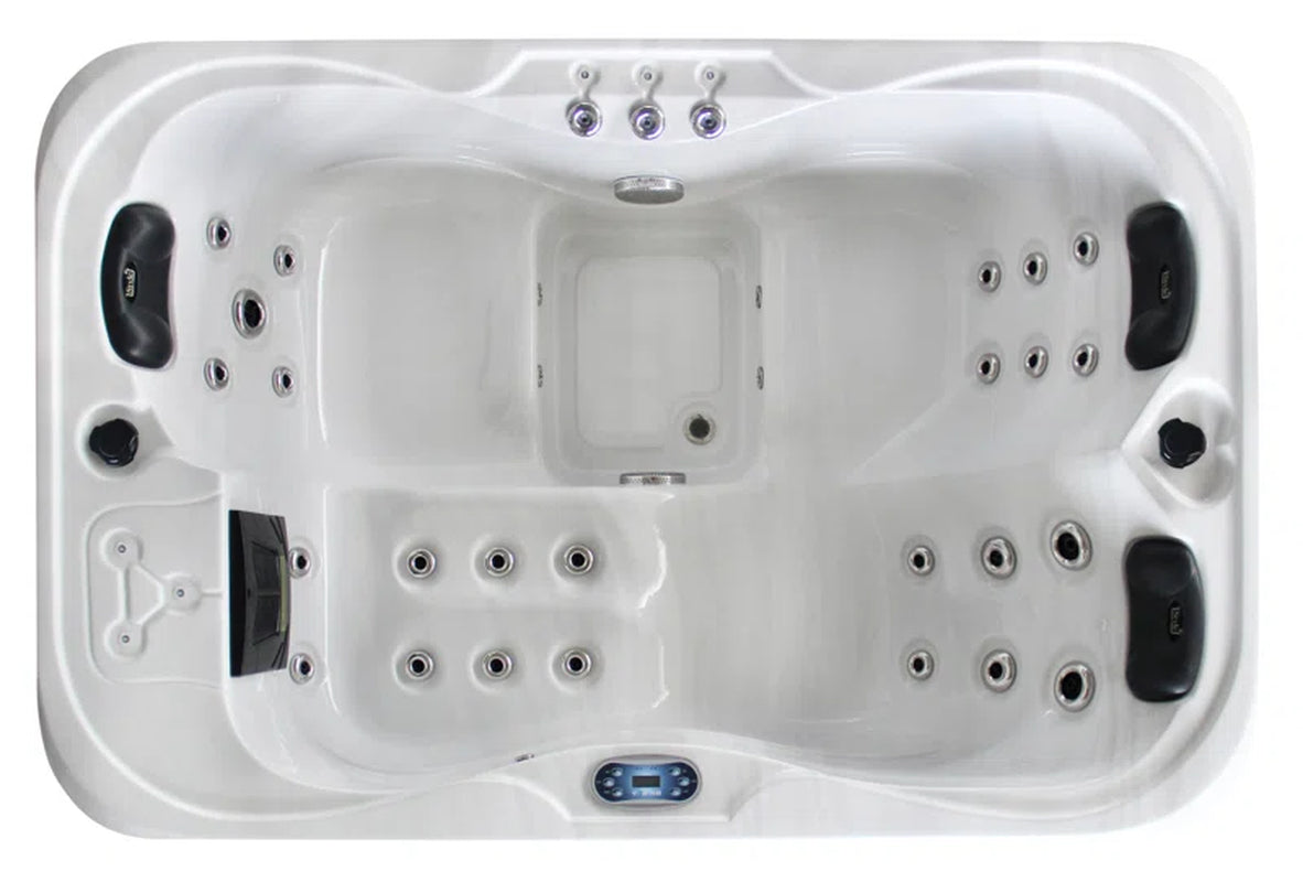 Brotherton 220 Volt 3 Person - Person 29 - Jet Acrylic Rectangle Hot Tub with Ozonator