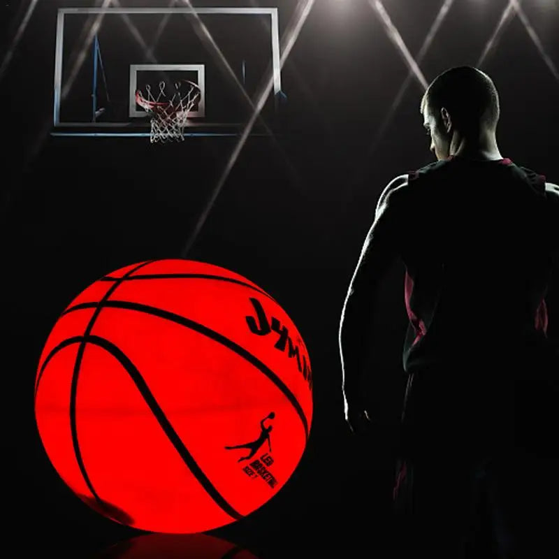 Glowing Basketball Outdoor Light Basketball Luminous Basketball Night Game Light up Glow Basket Ball Gift Ideas for Teen Boys