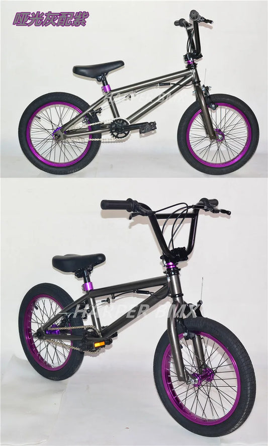 16Inch BMX Bike Colourful BMX Bikes Children'S Show Bikes Street Stunt BMX Bikes