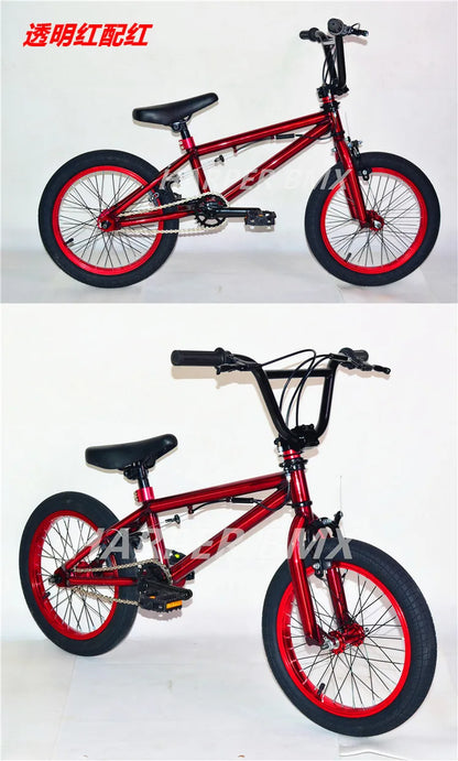 16Inch BMX Bike Colourful BMX Bikes Children'S Show Bikes Street Stunt BMX Bikes