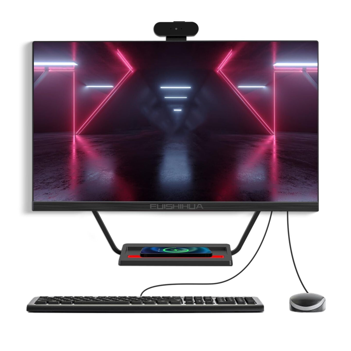 24” Computers with Charging Panel, I7 Quad-Core Desktop Computer with Came