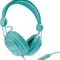 DGHP-5537 Kid Friendly Headphones with Mic and Music Volume, Turquoise