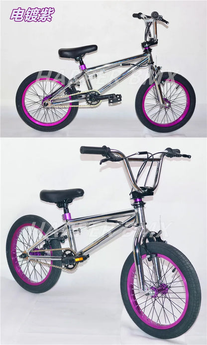 16Inch BMX Bike Colourful BMX Bikes Children'S Show Bikes Street Stunt BMX Bikes