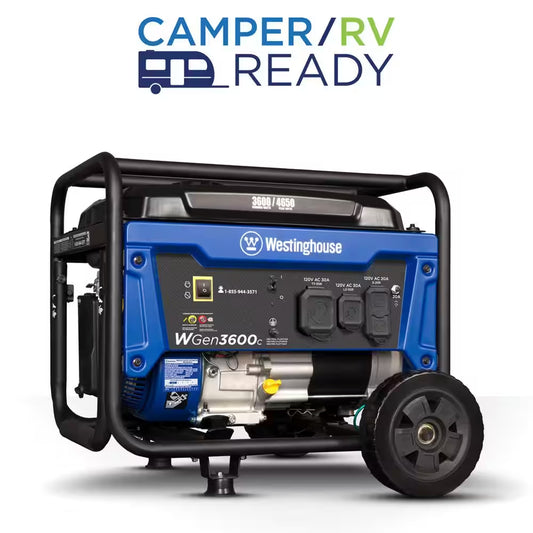 4,650/3,600-Watt Gas Powered Portable Generator with Recoil Start