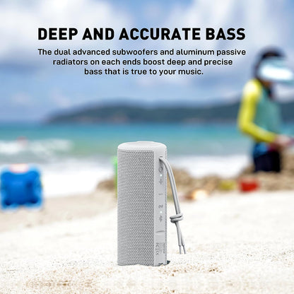 Portable Bluetooth Wireless Speaker Waterproof Shower Speaker - Grey