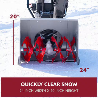 Flurry XL 24 In. 208 CC Self Propelled 2-Stage Gas Snow Blower with Electric Start