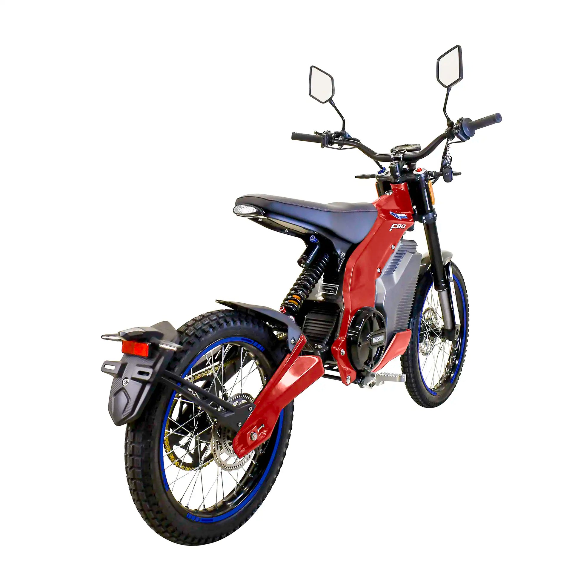 Motor F80 Trail Runner Electric (Dirt Bike) for Adults 8000W Motor 2160Wh Battery (Red)