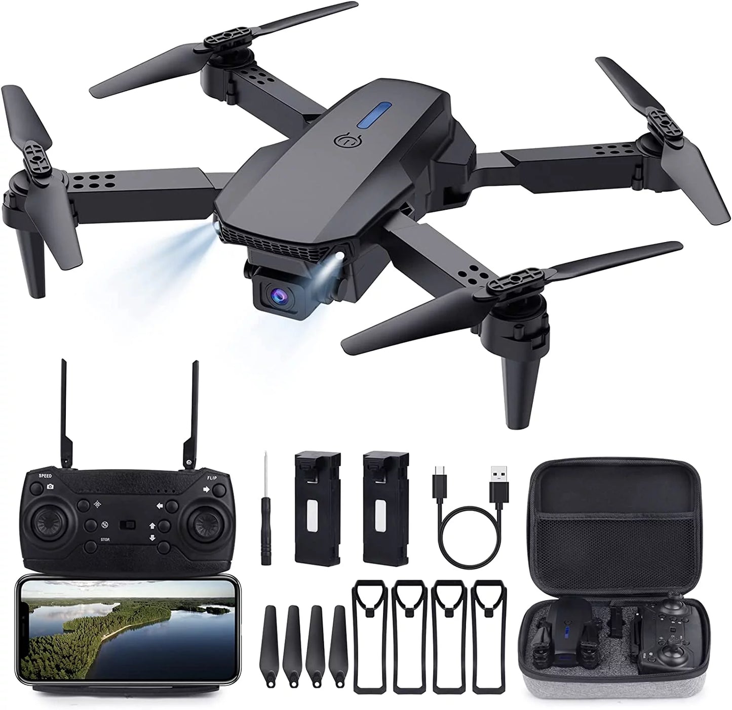 RC Mini Drones with Camera for Adults 4K for Beginners Kids with Live Video Camera Drones Support Wifi FPV