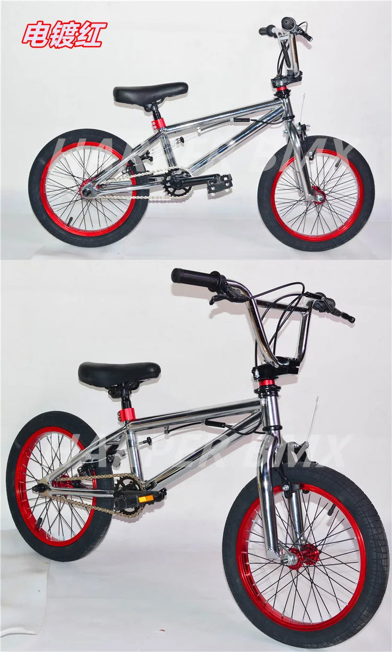 16Inch BMX Bike Colourful BMX Bikes Children'S Show Bikes Street Stunt BMX Bikes