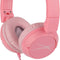 over the Ears Kids Headphones - Wired - Volume Limiting Technology for Developing Ears, Ages 6-9, Perfect for Learning from Home, Pink