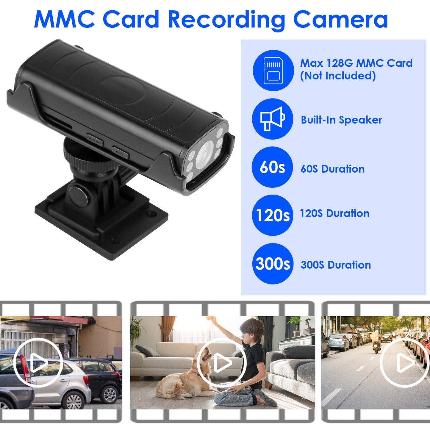 Wireless Backup Camera Reverse Hitch Guide Camera Rechargeable Trailer Camera