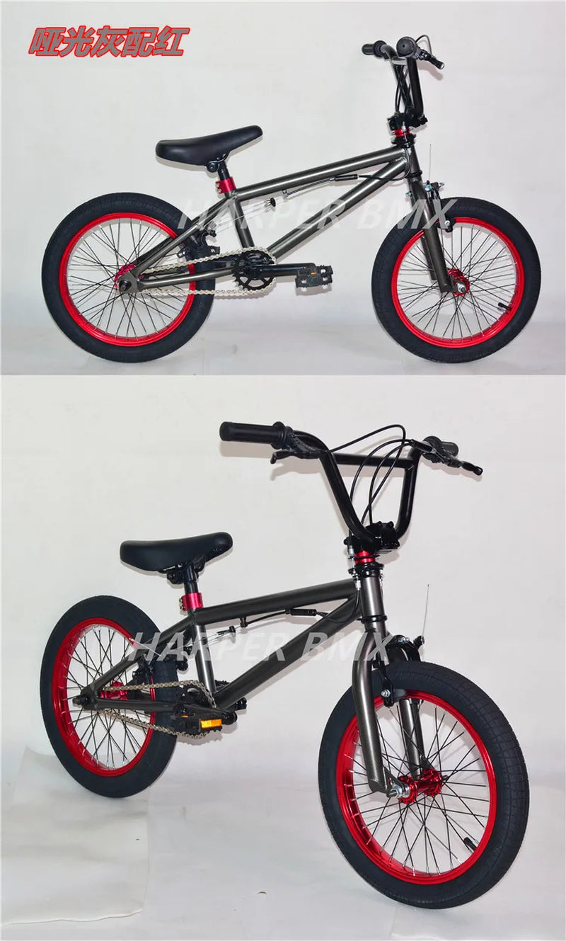 16Inch BMX Bike Colourful BMX Bikes Children'S Show Bikes Street Stunt BMX Bikes