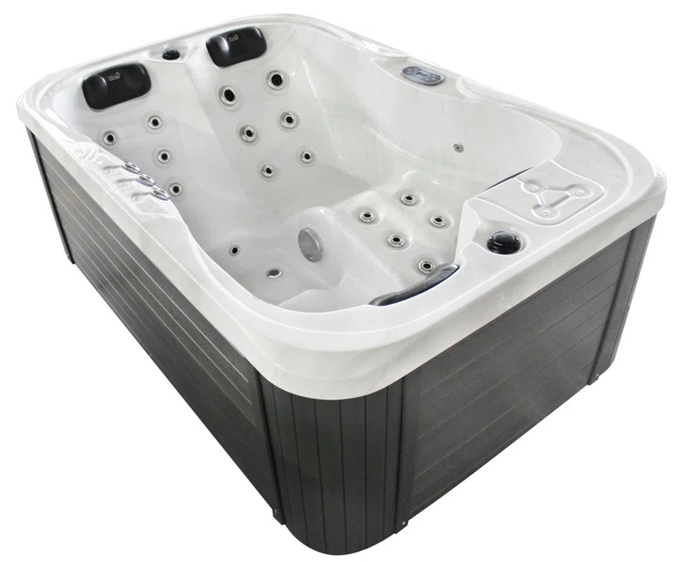 Brotherton 220 Volt 3 Person - Person 29 - Jet Acrylic Rectangle Hot Tub with Ozonator