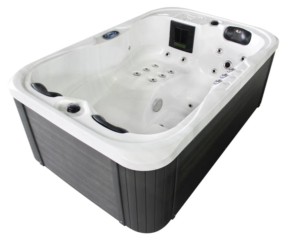 Brotherton 220 Volt 3 Person - Person 29 - Jet Acrylic Rectangle Hot Tub with Ozonator