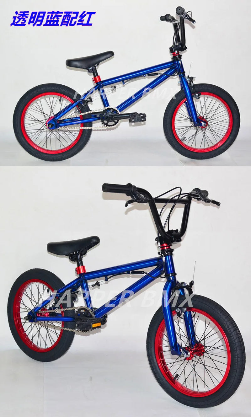 16Inch BMX Bike Colourful BMX Bikes Children'S Show Bikes Street Stunt BMX Bikes