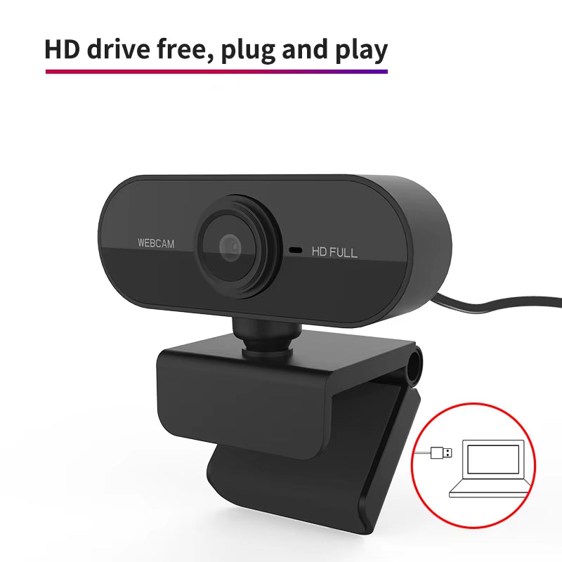 Online Course Webcam 1080P Camera Built-In Microphone High-Definition Camera Laptop Conference Camera without Driver USB Camera